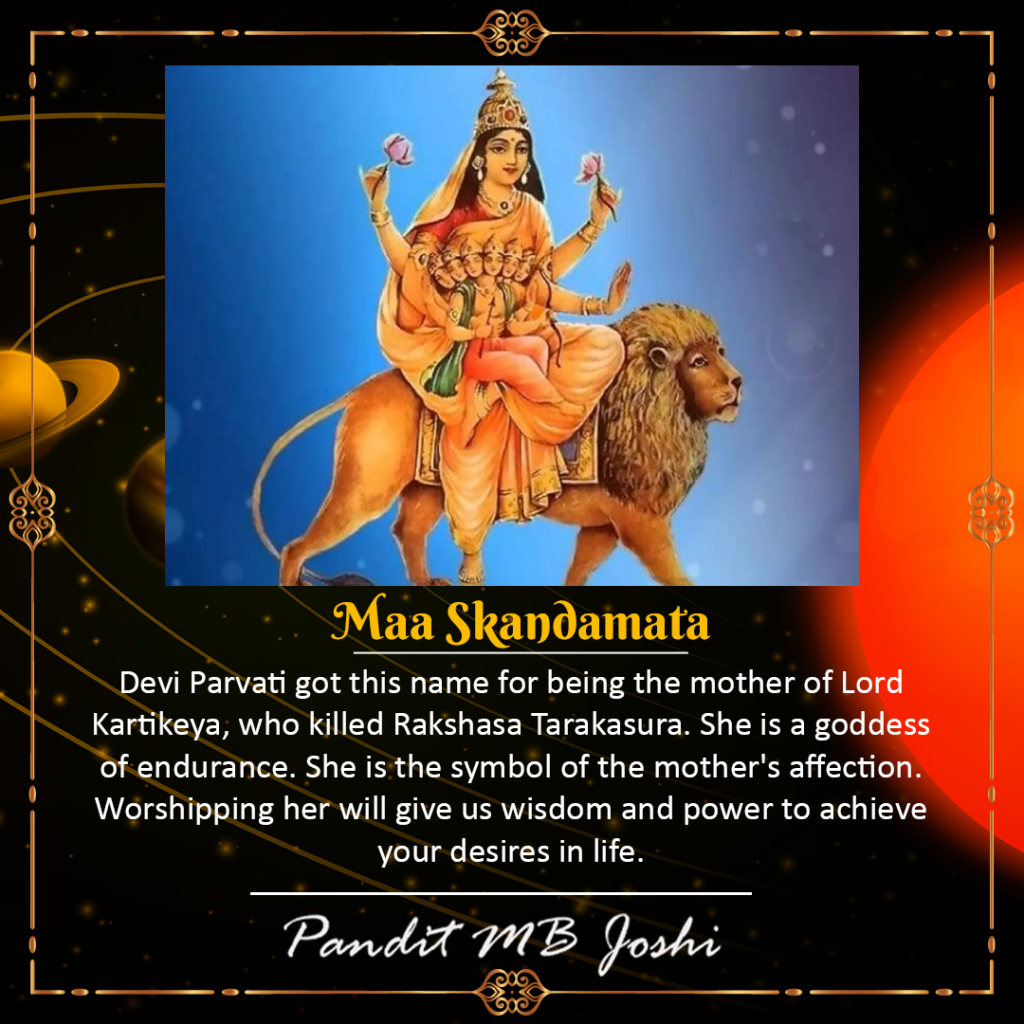 5th Day Of Navratri Is Dedicated To Mata Skandamata