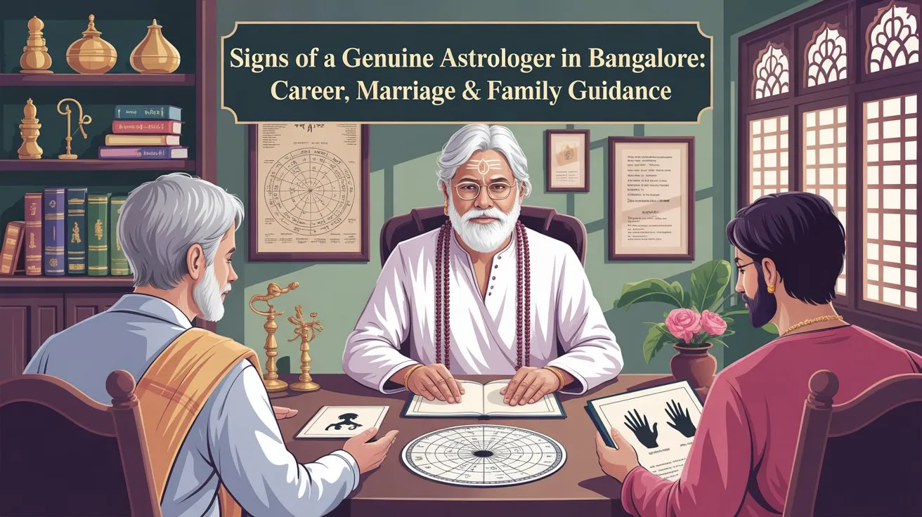 Signs of a Genuine Astrologer in Bangalore Career, Marriage & Family Guidance